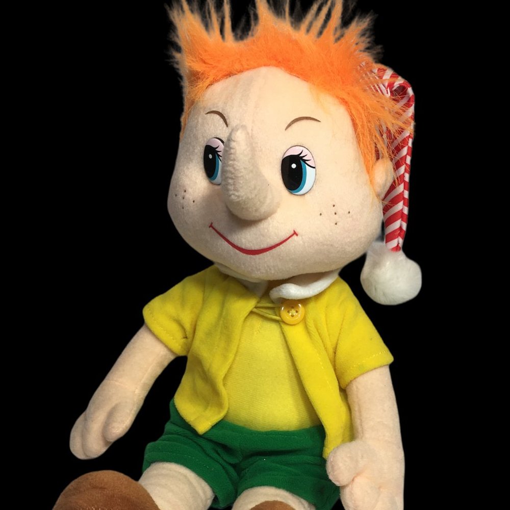 Zhenjiang Lian Yew Elf Pinocchio Plush Stuffed Poseable Doll 18" RARE VHTF - Picture 1 of 11